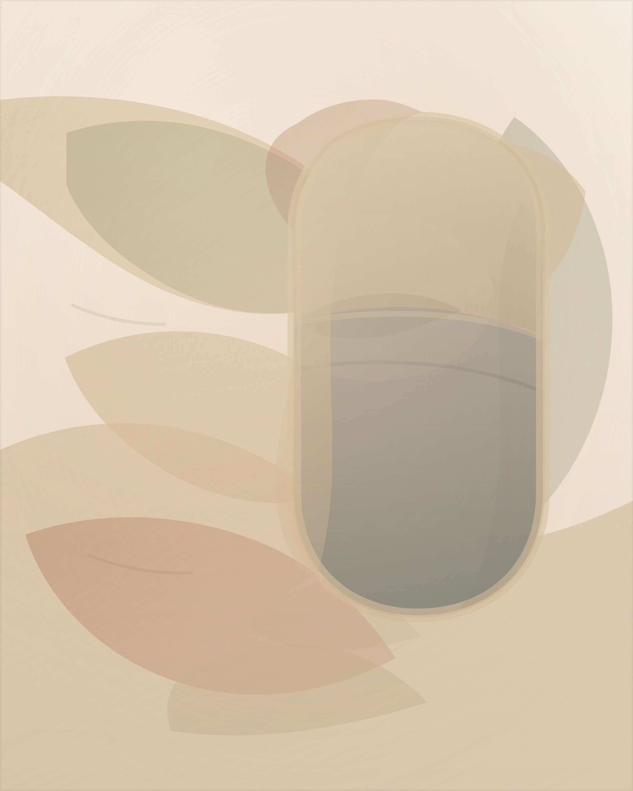Quiet Rooms example with soft layered shapes in a calm lane
