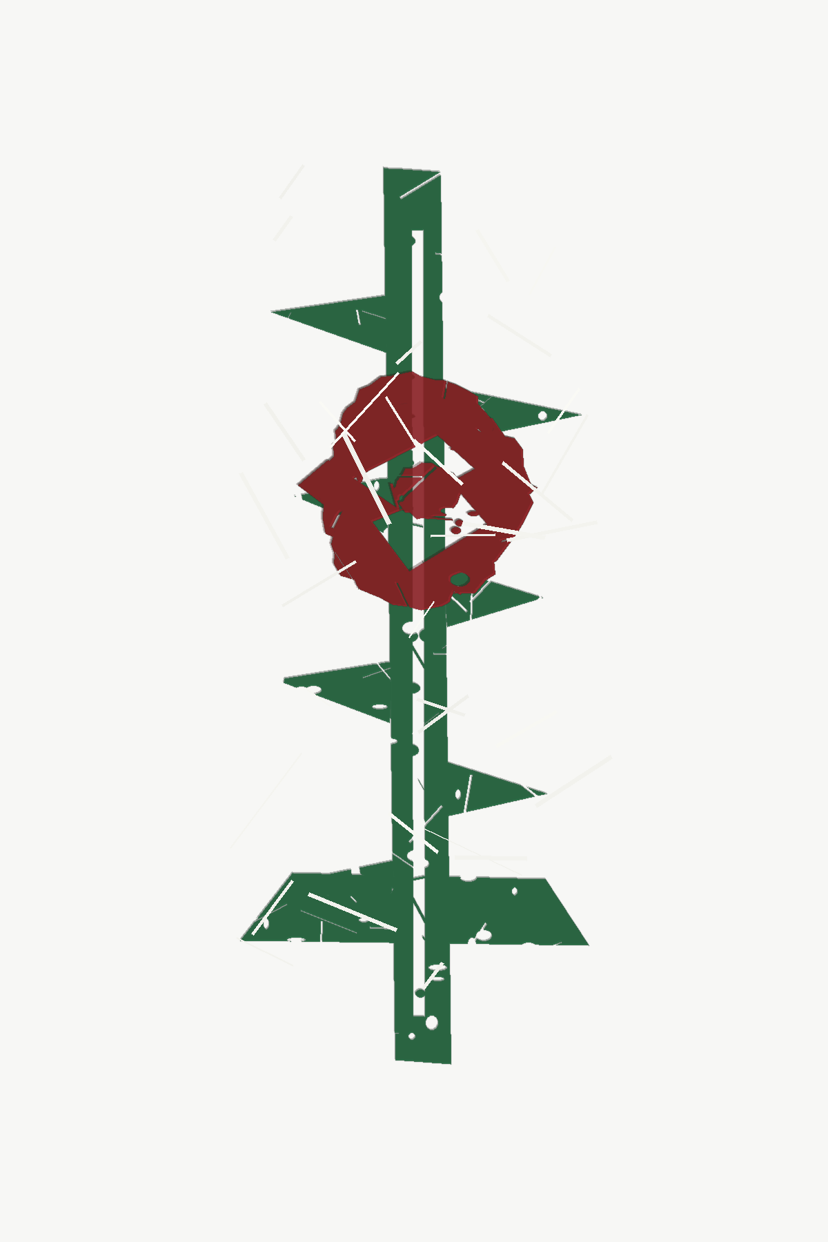 Green and red thorn and rose preview